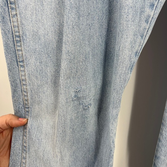 Vintage Wrangler Distressed Bleach Light Wash High Waisted Denim Jeans 38x34 Men - Picture 8 of 10